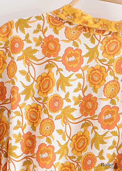 Women's Chic Ashanti Belted Boho Kimono Dress